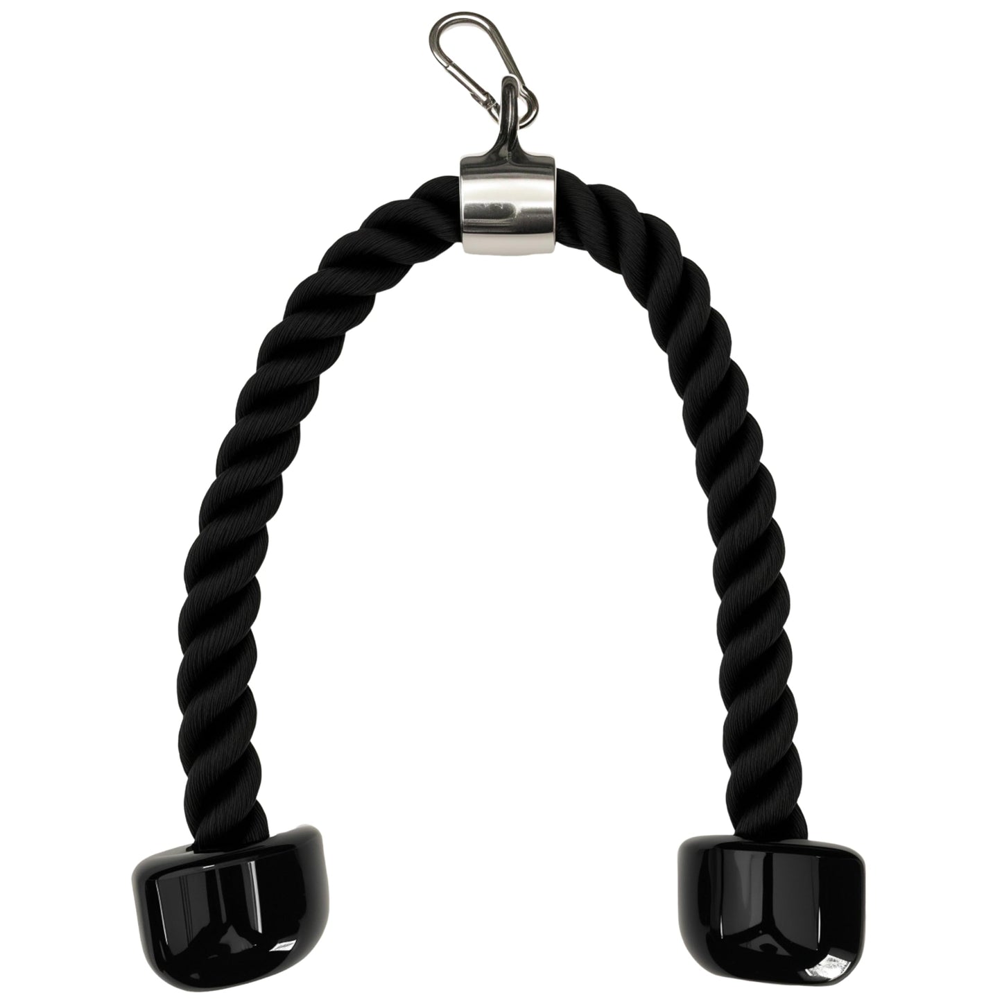 yuhqc Heavy Tricep Rope Cable Machine Accessories Nylon Tricep Rope for LAT Pull Down Pulley System Attachment, for Home Gym Weight Fitness with Carabiner