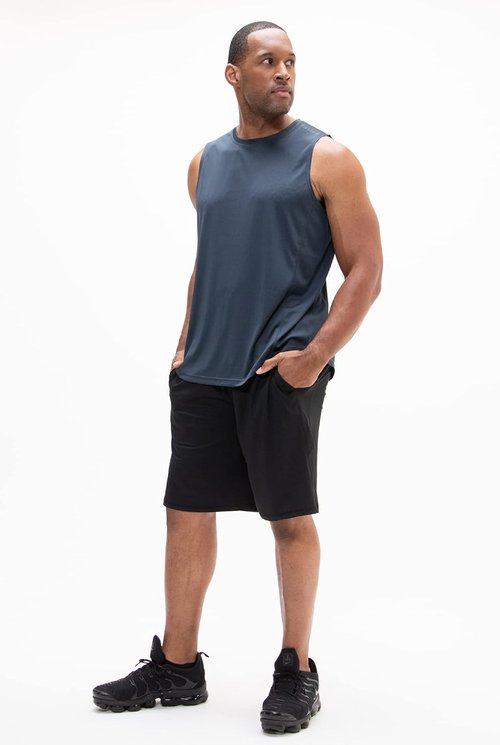 DEVOPS Men's Workout Gym Shorts - 2-Pack Loose-Fit Design with Pockets | 10-Inch Length