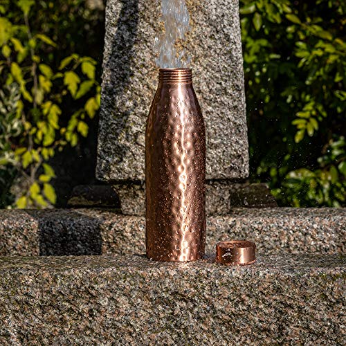 Kosdeg 24 oz Pure Copper Water Bottle | Ayurvedic Drinking Vessel