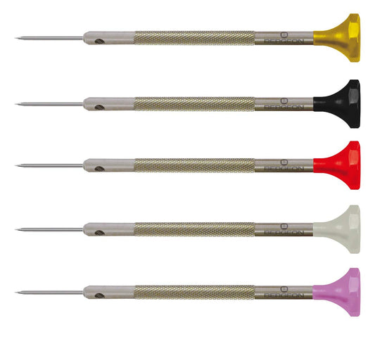 Bergeon 30081-P05 Stainless Steel Assortment of 5 Screwdrivers - Swiss Made