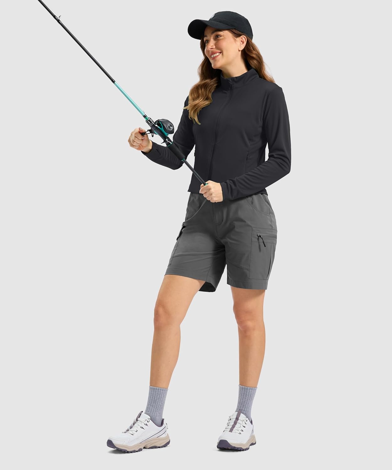 Soothfeel Women's Athletic Jacket - Lightweight UPF 50+ Sun Protection | Long Sleeve Zip-Up for Hiking & Workouts