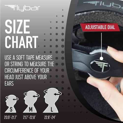 Flybar Bike Helmet - Multi-Sport Dual Certified, Adjustable Dial, Lightweight Design for Kids & Adults