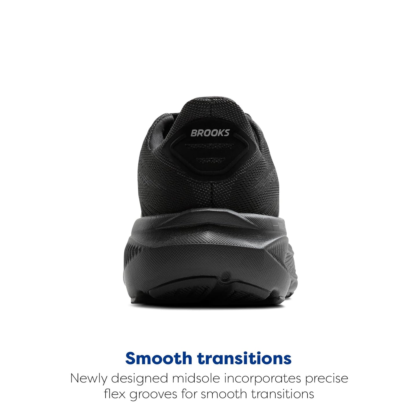 Brooks Womens Ghost 17 Black/Black/Ebony 8.5 Medium