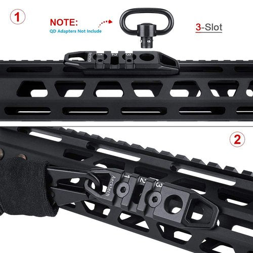 Aecktech Compatible fits MMlocks/KKeymods Rail,3-Slot 7-Slot 11-Slot Aluminum Rail Section Accessories for MMlocks/KKeymods System