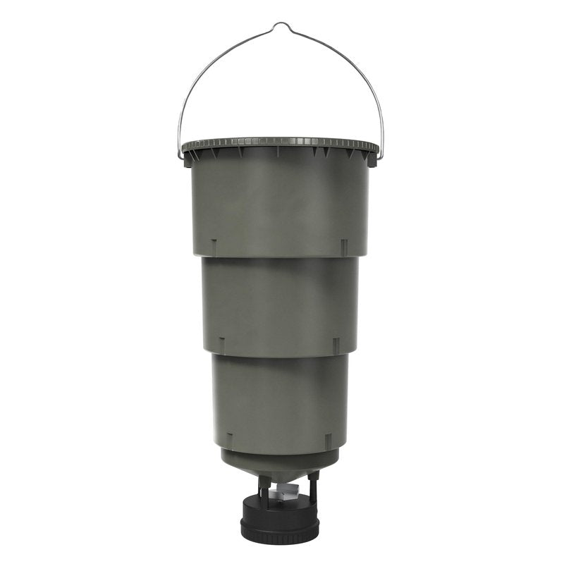 Moultrie All-in-One 30 Lb Hanging Deer Feeder - Moultrie Connect Bluetooth, Pairs with Edge 3, Collapsible Pack-Down Design, MFG-15100