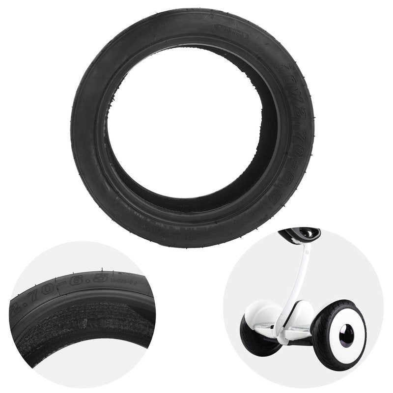Scooter Vacuum Tire, 10x2.70‑6.5 Electric Scooter Tyre Cover Tire Rubber Vacuum Outer Tire Replacement Fit for Balance Scooter 10 Inch Vacuum Rubber Wheel