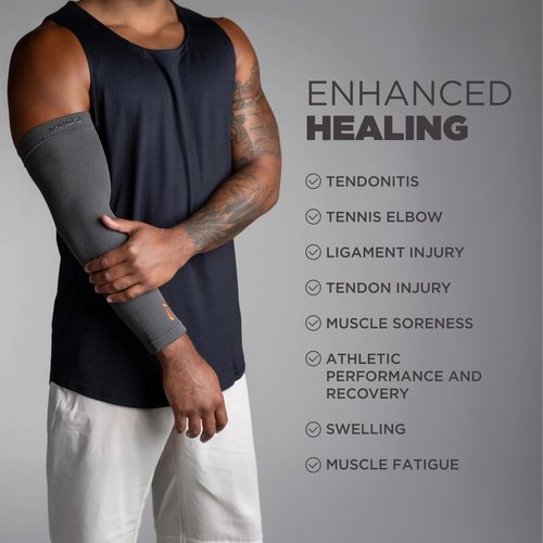 Incrediwear Arm Sleeve – Arm Sleeves For Men and Women to Help with Muscle Pain Relief and Muscle Recovery Perfect for Baseball, Basketball, Football, Cycling and Working Out (Black, Small/Medium)