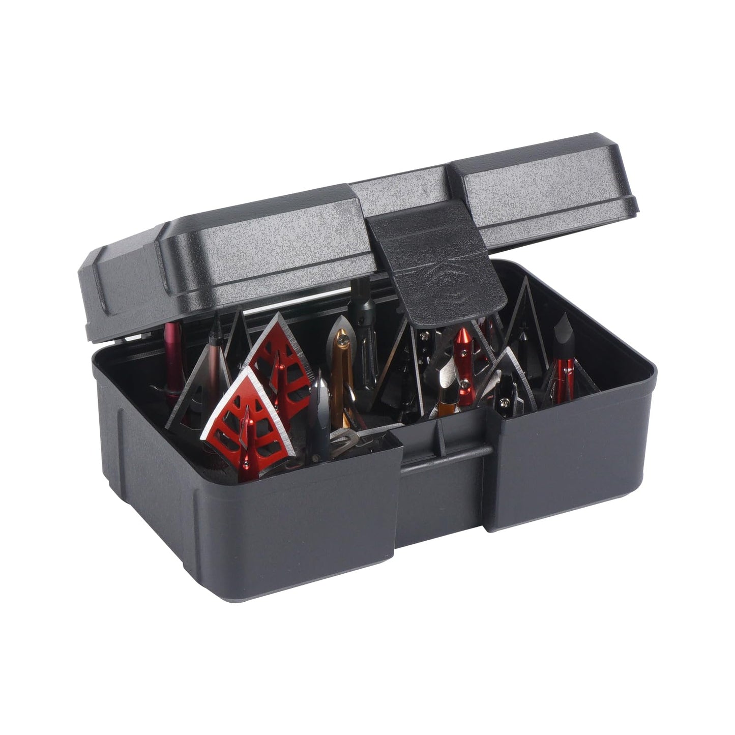 Smarkey Archery Broadhead Box Arrow Case holds 18 Arrowheads Broadhead Case Holder for Crossbow Recurve Bow and Compound Bow Hunting Accessories Storage
