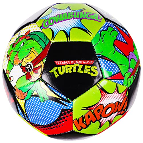 Capelli Sport Teenage Mutant Ninja Turtles Size 5 Soccer Ball - Officially Licensed TMNT Youth Training Ball with Vibrant Graphics