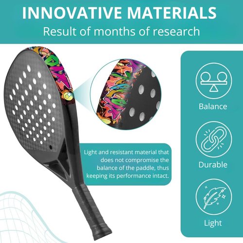 Padel Frame Protector - Padel Racket Protector Urban Graffiti Style - Padel Accesories - Padel Racket Protector - Made in Spain - Dimensions 450 x 51 mm