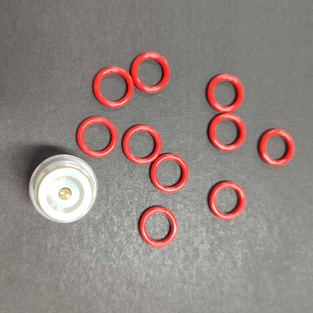UCCKEYI CO2 Adapter with Rings Compatible with 88G 90G Disposable Co2 Cartridge to G1/2-14 Thread Tank