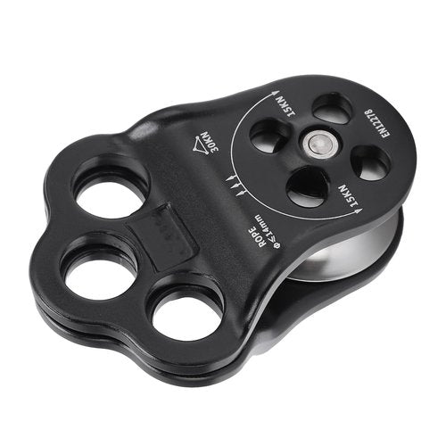 Keenso 30KN Climbing Pulley,Hitch Climber Pulley Climbing Bearing Pulley for Rock Climbing, Rappelling, Zipline Sports