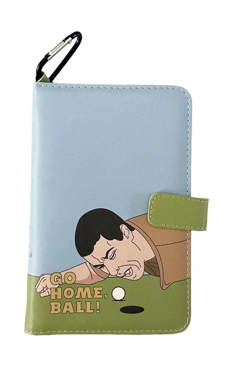 Balanced Co. Leather Golf Scorecard Holder (Go Home, Ball)