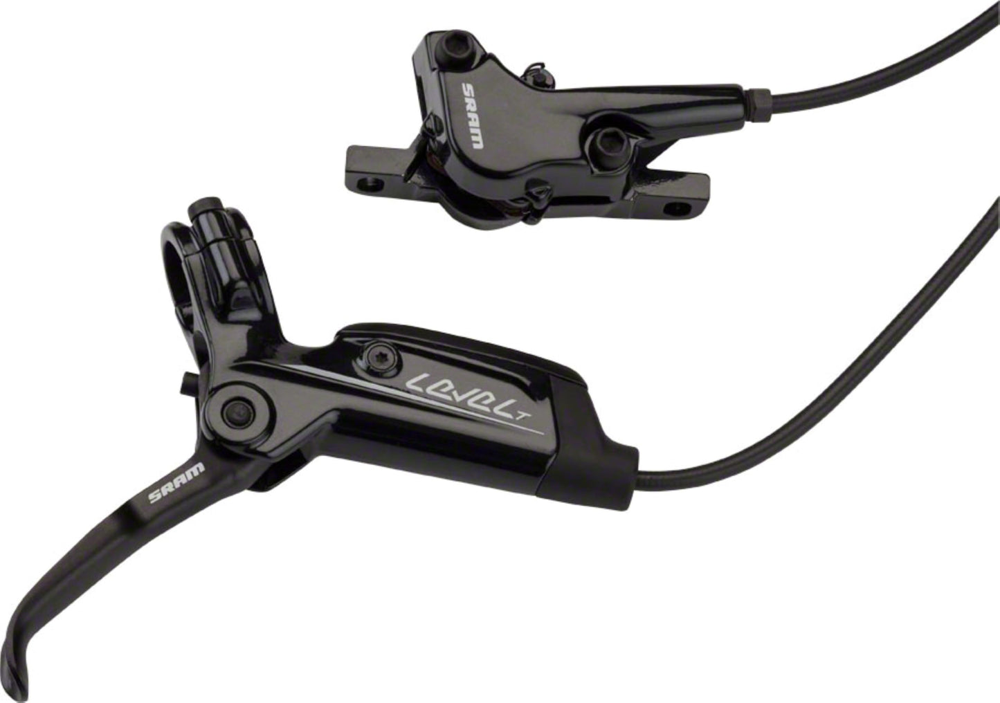 SRAM Level T Disc Brake and Lever - Rear, Hydraulic, Post Mount, Black, A1