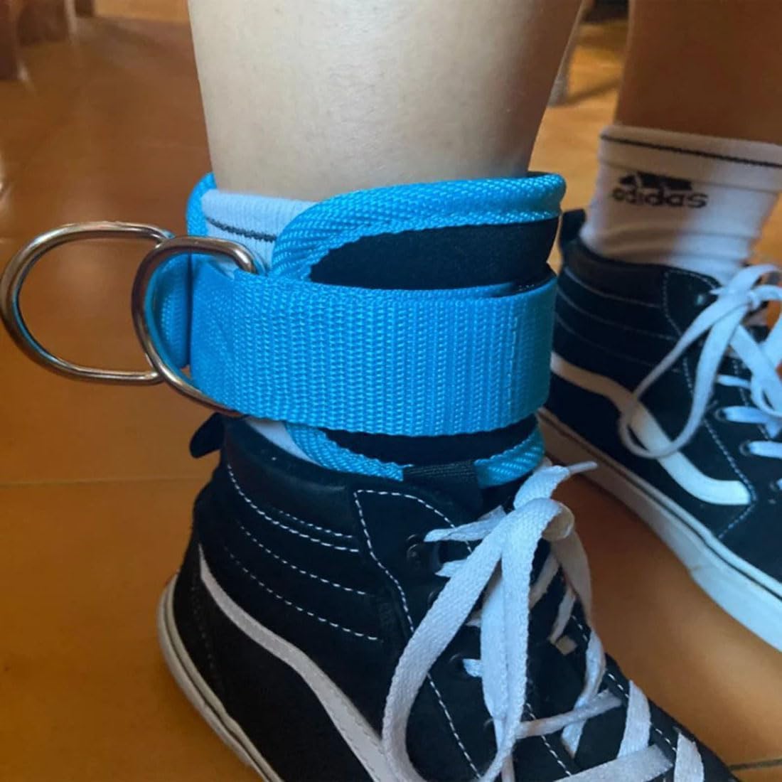 Skiennix Ankle Resistance Band - Adjustable Padded Strap for Glute Kickbacks | 1 Pack