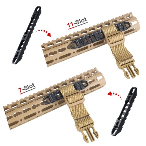 Aecktech Compatible fits MMlocks/KKeymods Rail,3-Slot 7-Slot 11-Slot Aluminum Rail Section Accessories for MMlocks/KKeymods System