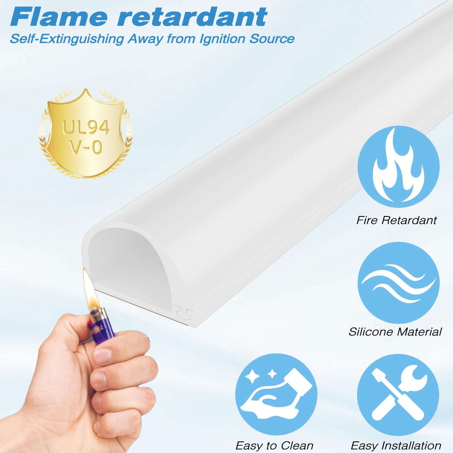 39" Silicone Cord Hider for 1 Cord,Flexible Side-Opening Self-Adhesive Cord Covers for Wires on Wall Mount TV,Easier Setup for Home Office Cable Management Wire Hider,0.54" W x 0.39" H,White