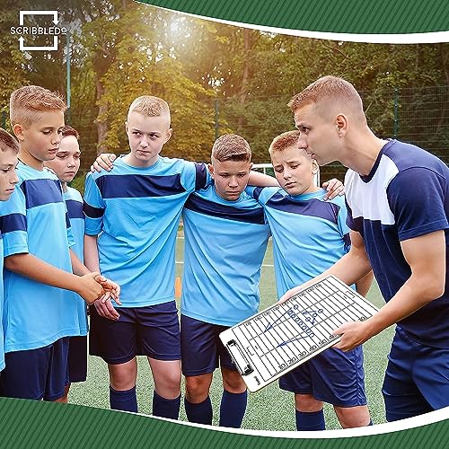 Football Dry Erase Clipboard - 15x9 Double-Sided Coaching Board