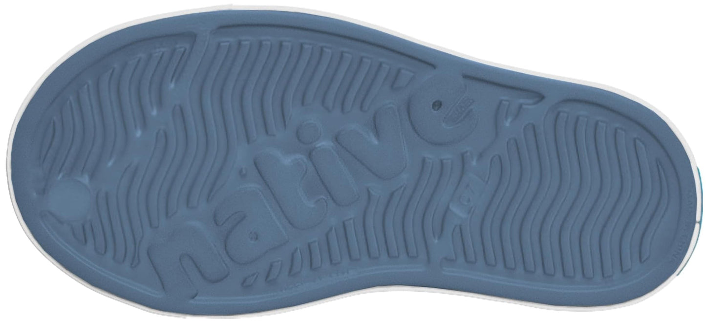 Native Shoes Unisex-Kids Jefferson Sneakers, Oasis Blue/Shell White, 2 Little Kid