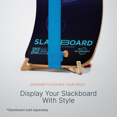 GIBBON SlackBoard Accessories - 60” Standing Pole & 52 Exercise Cards for Balance Training