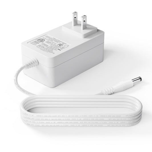 12V 3A Power Supply Adapter, 36W Class 2 Power Supply, ETL Listed DC 12 Volt AC Adapter with 8 Replaceable Tips, Cord Charger for LED Strip Lights, CCTV Camera, Router, Speaker, Monitor