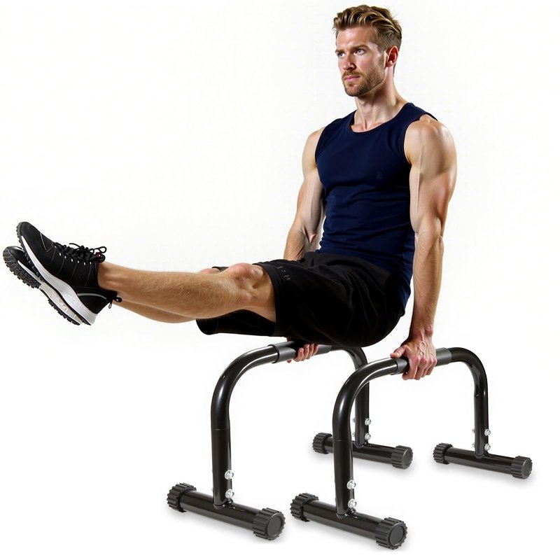 AmazeFan Parallettes Bars, High Steel Push Up Bar Strength Training For Handstands, Calisthenics Bars & Dip Bars, Calisthenic, Push Up Stands Handle for Floor Workouts Calisthenics Equipment ﻿ (Black, 12in)