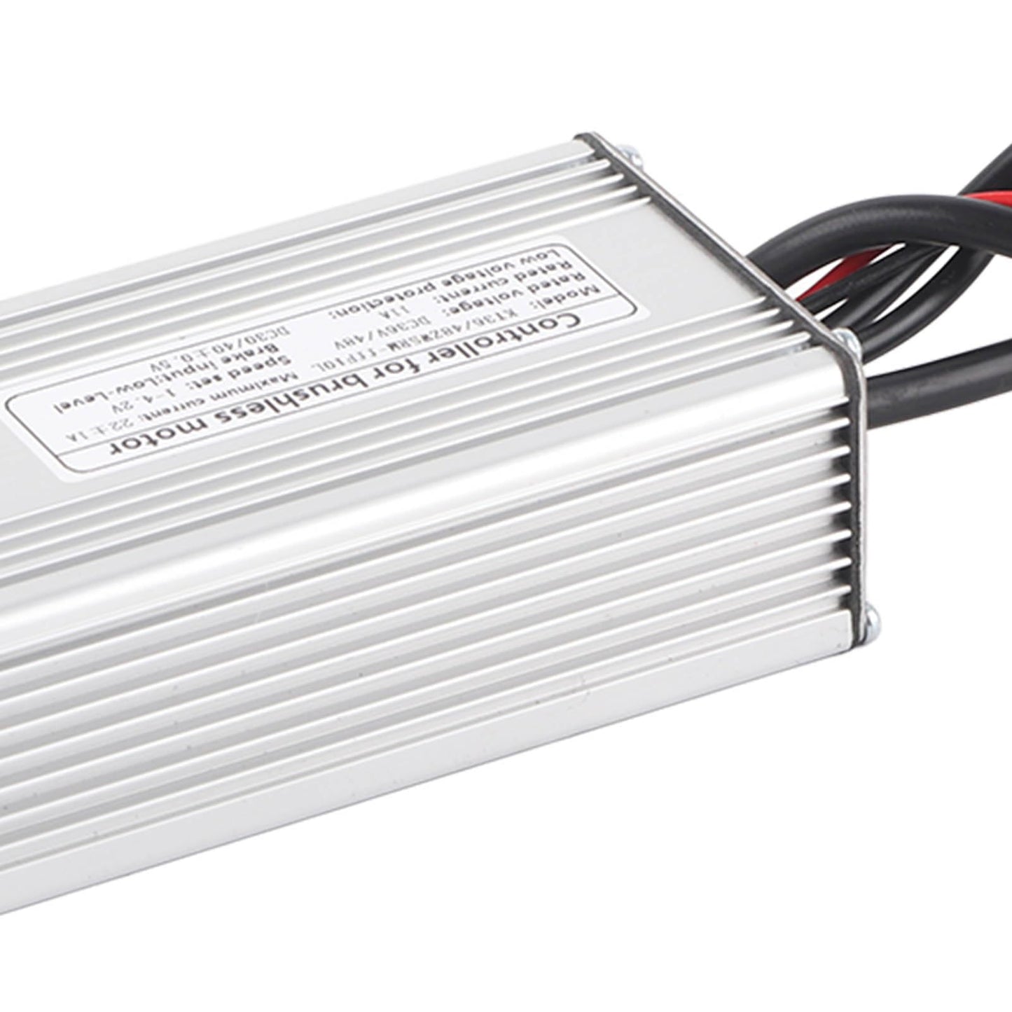 Brushless Motor Controller, Durable Aluminium Alloy Build, E-Bike Controller with Light Cable for 36V 48V 500W 750W Electric Bikes Scooters