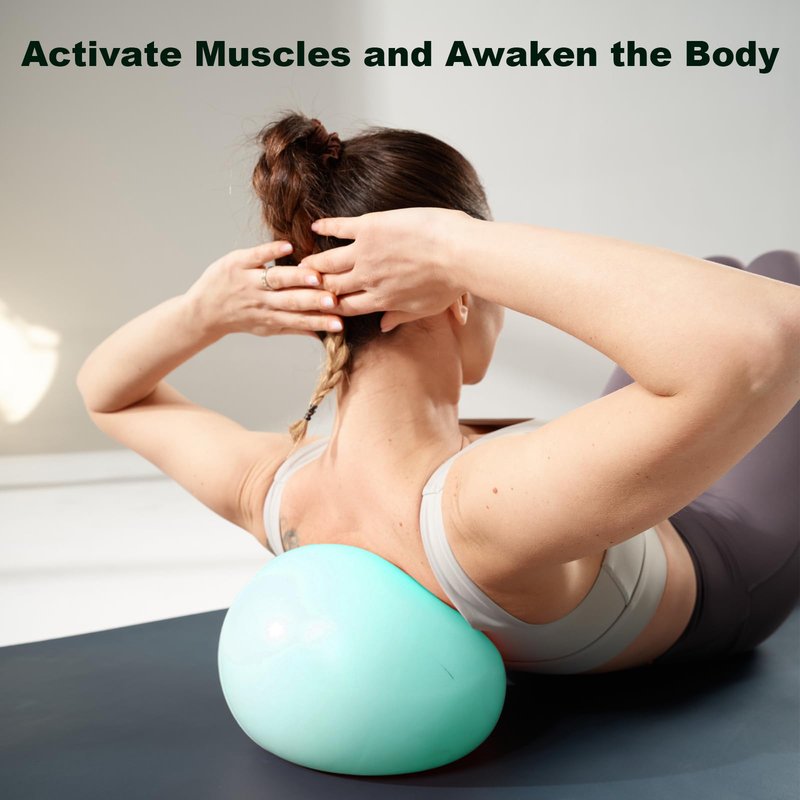 RYTMAT Exercise Ball for Workouts, Anti-Burst and Slip Resistant Yoga Ball for Gym Fitness and Physical Therapy (White)