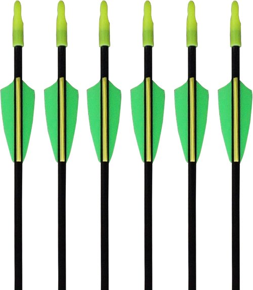 GPP Archery Target Arrows - 28-Inch Fiberglass Practice Arrows for Recurve Bows | Youth-Friendly Design