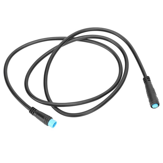 4 Pin Motor Convert Extension Cable,34.3in Waterproof 4 Pin Male to 4 Pin Female Cable Connector for Electric Bicycle E‑Bike