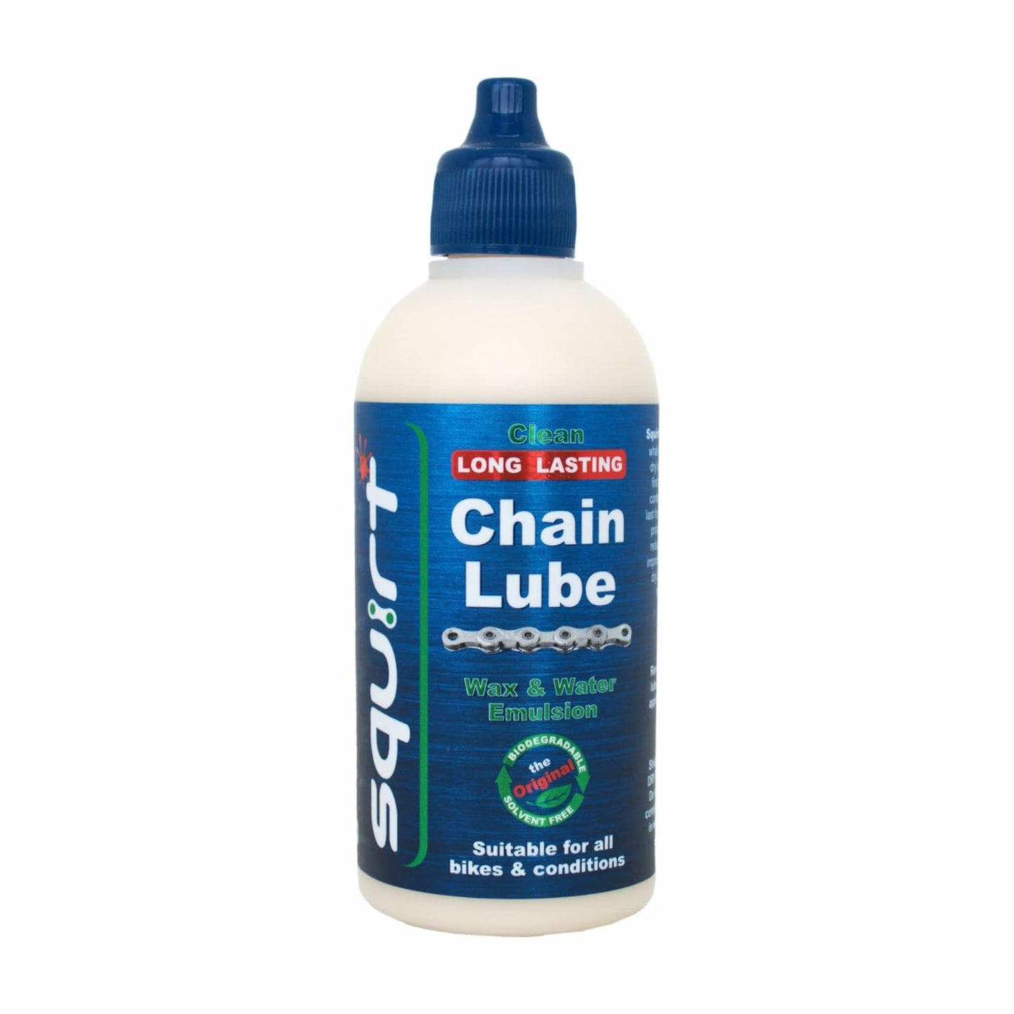 Squirt Chain Lube - Long-Lasting All-Weather Bike Chain Lubricant | 120 ml for Reduced Noise & Chainsuck