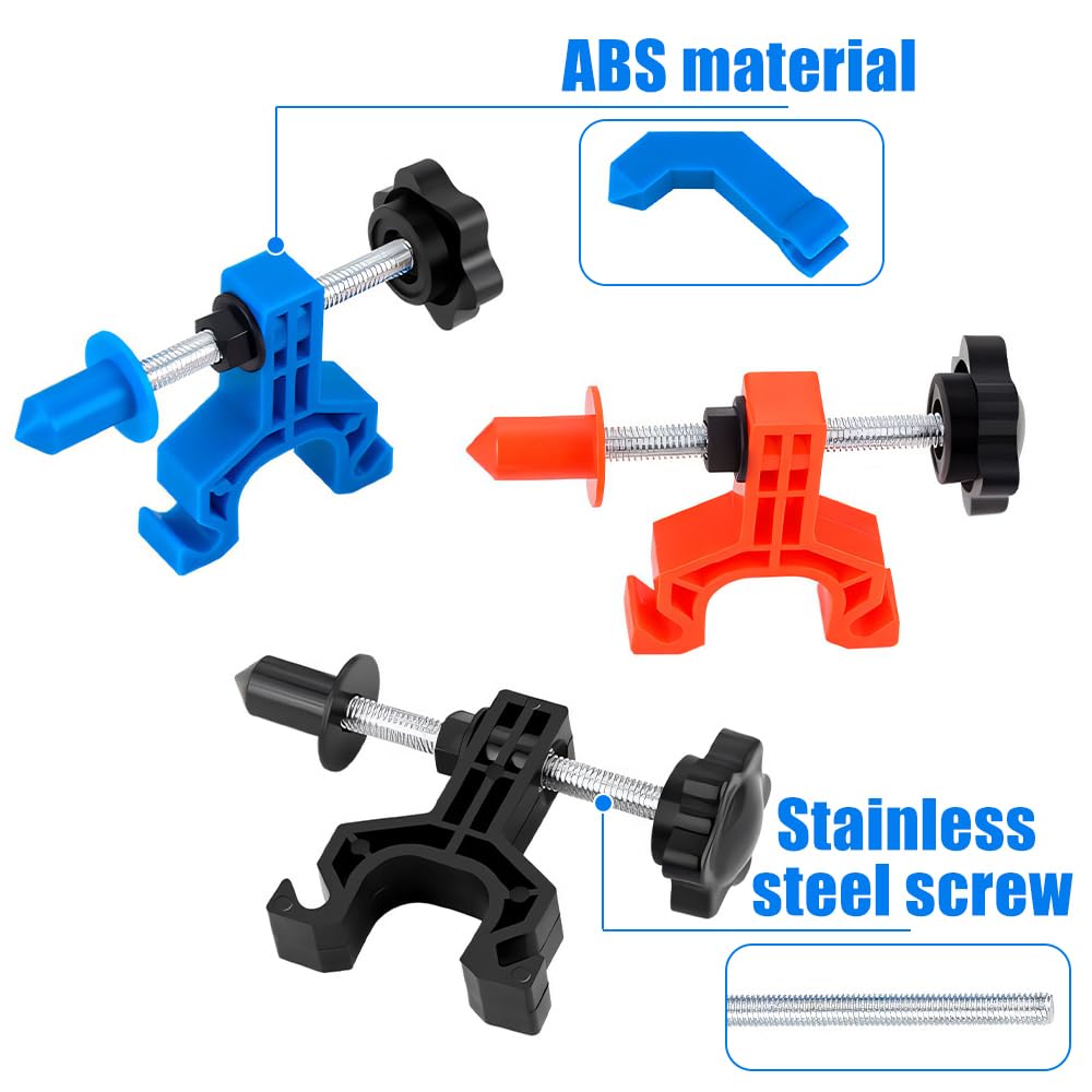 MiOYOOW Bicycle Rim Adjustment Tool, Mini Bike Wheel Truing Stand with Spoke Key & Rubber Strap Cycling Repair Accessories for Bicycle Maintenance