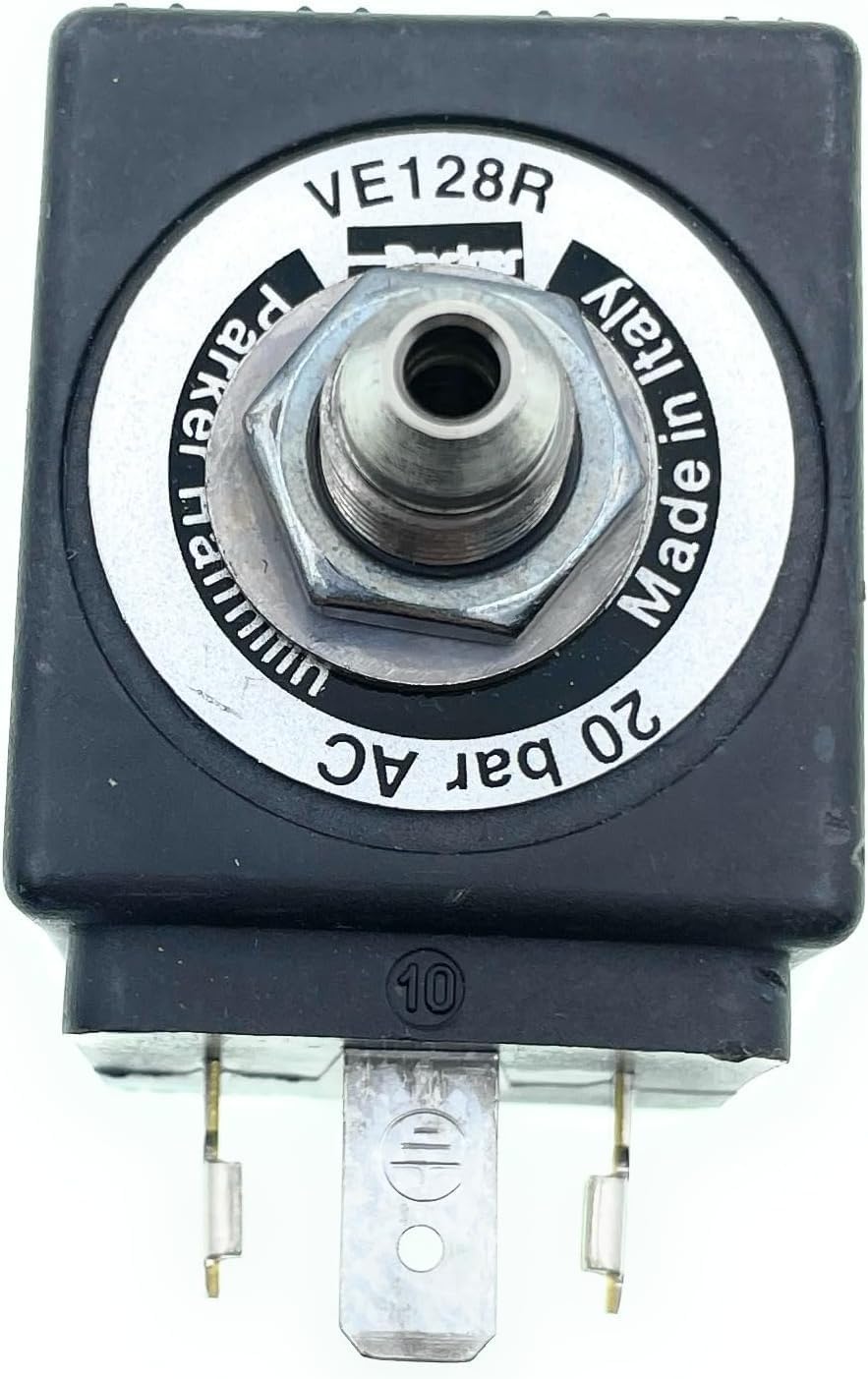 MacMaxe 3-way Solenoid Valve - ZB09 9W Coil - Replacement for Various Espresso Machines (230, Volts)