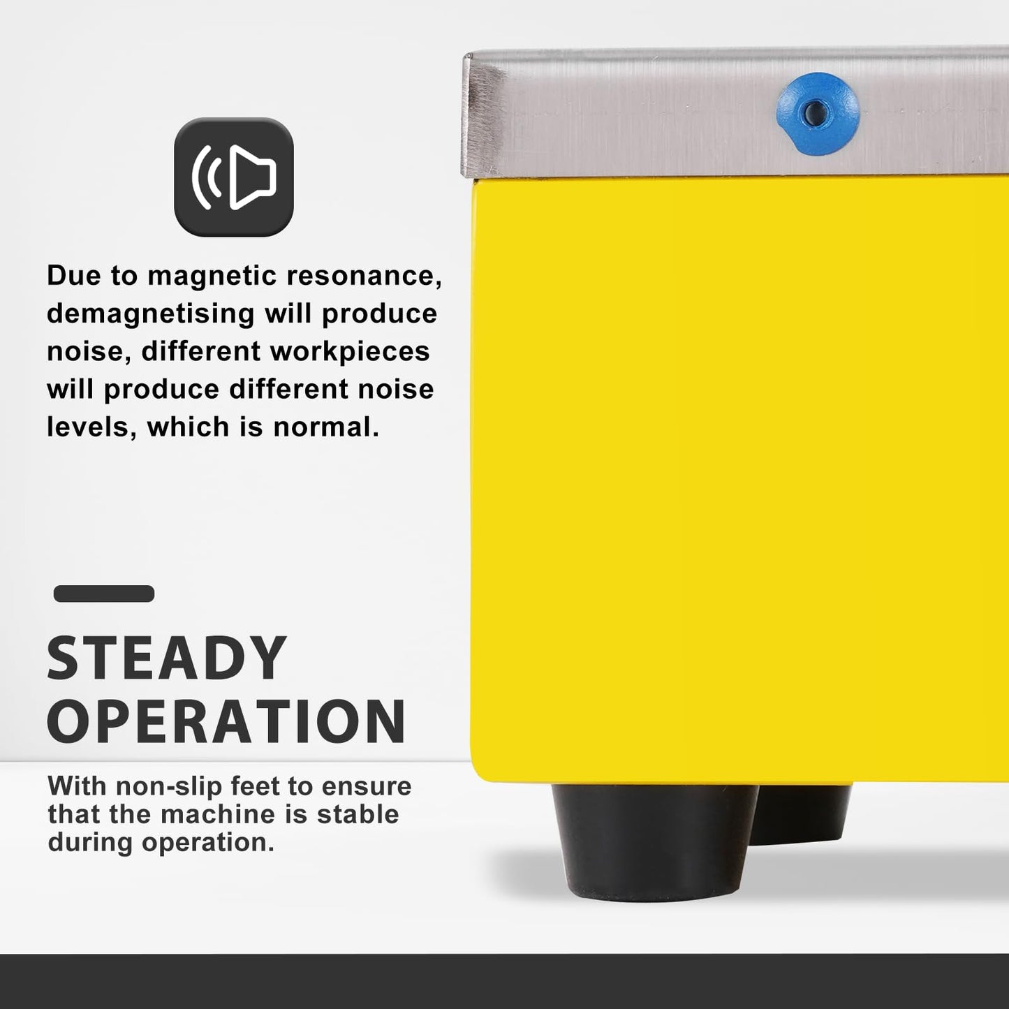 Epidioxi Plate Demagnetizer Tool Metal Demagnetizer 6.2” x 4.7” Degaussing Machine for Tool Dies Cutters (100, Watts)