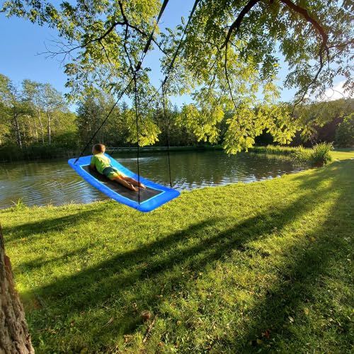 60" Skycurve Tree Swing for Kids and Adults - Blue, 700lb Capacity