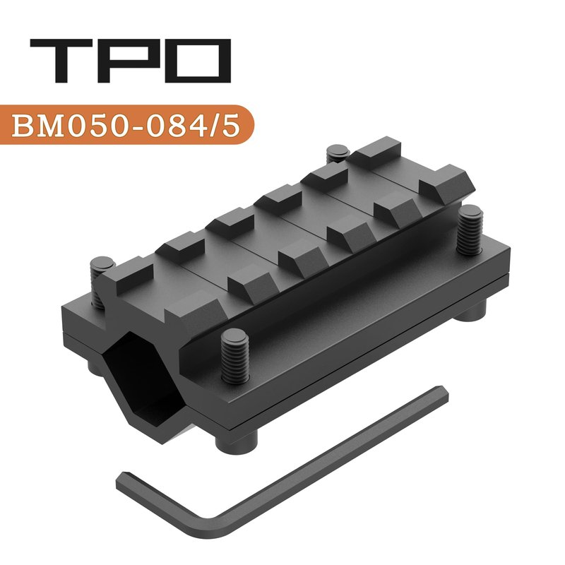 FSI BM050-084 Barrel Mount with 5 Slots Picatinny Rail fit 0.53 to 0.84 inch