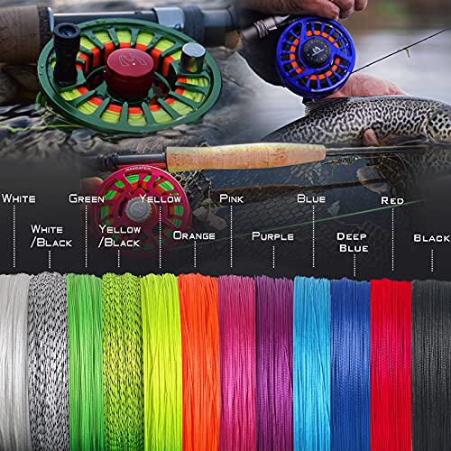 Braided Fly Line Backing for Fly Fishing - 20lb, 100 Yards - Black