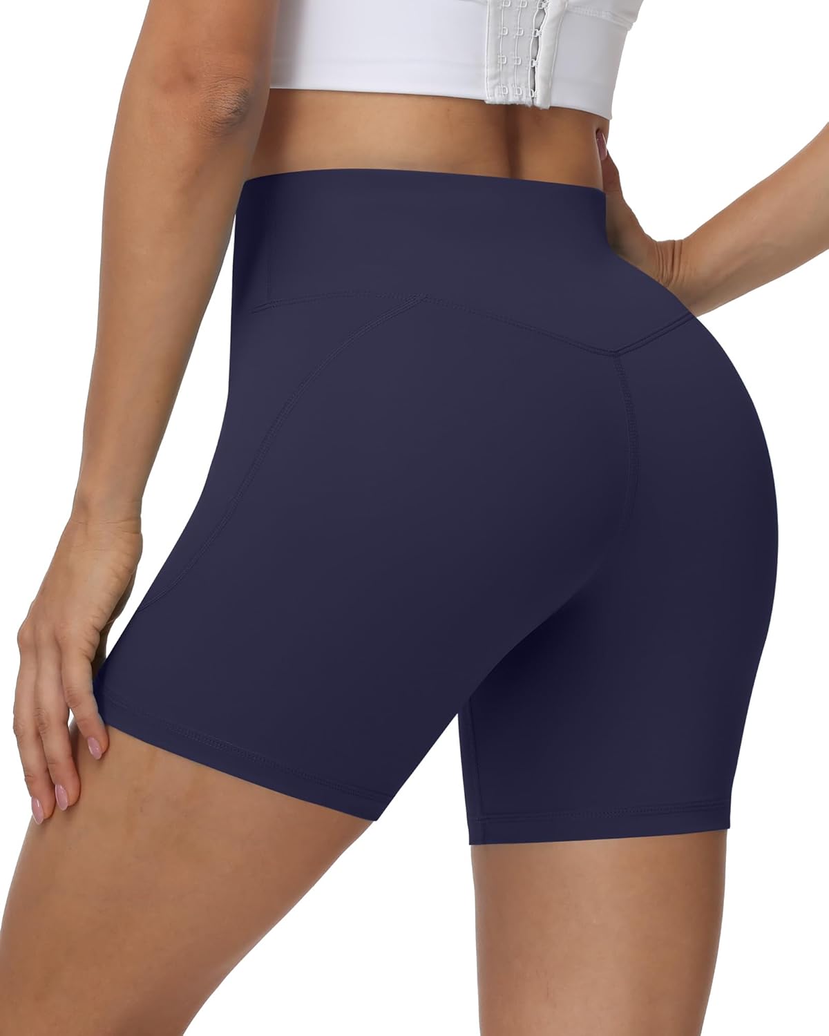 Moozava Workout Biker Shorts - High Waisted Tummy Control Spandex | Available in 3", 5", 8" Sizes