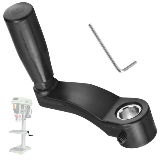 Drill Press Table Elevation Crank Handle 1344258 for Delta drill Press Table, having a 14.5 mm (9/16") diameter elevating shaft and 6" swing
