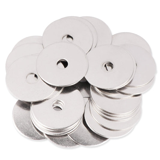 AOKOLL 5/16" x 1-1/2" Fender Washers, 30PCS 304 Stainless Steel Flat Washers Universal Metal Washers (5/16" x 1-1/2" 30PCS)