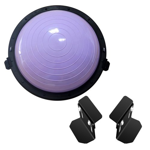 OMMUU Adjustable Wall Mount Exercise Balance Ball Storage Bracket Yoga Ball Holder, Half Exercise Ball Rack for Strength Fitness Ball Trainer Organizer Holder for Home Gym Studios Workouts