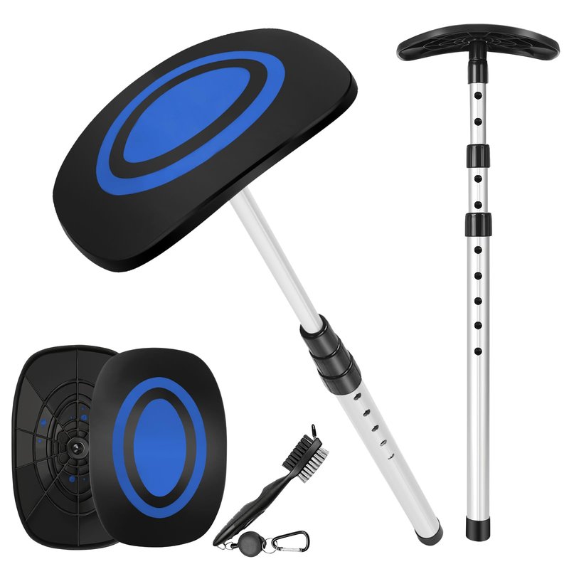 MultiOutools Golf Travel Bag Support Rod, Sturdy Aluminum Alloy Pole with ABS Cover Protector Golf Support System to Protect Club from Impacts, Blue