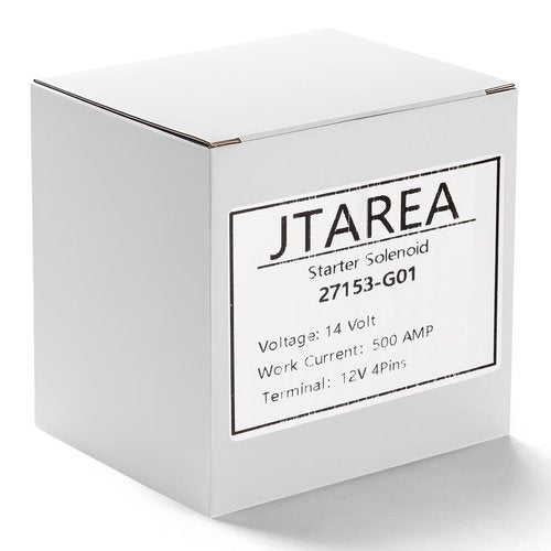 JTAREA 27153-G01 Golf Cart Solenoid 14V 4 Terminal Starter Solenoids Compatible with EZGO TXT Gas Golf Cart 1994-Up 27153G01 612813