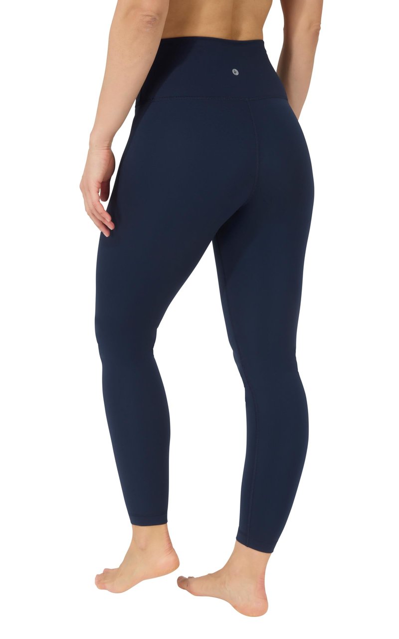 90 Degree By Reflex Women’S Fleece Lined Leggings Winter Yoga Pants | True Navy | Large