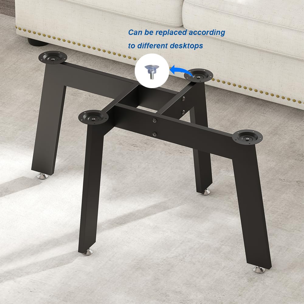 KaKaBB Metal Coffee Table Legs, 18 Inch Coffee Table Base, Furniture Legs for Marble, Glass,Wood Top, Heavy Duty Modern Desks Bench Legs