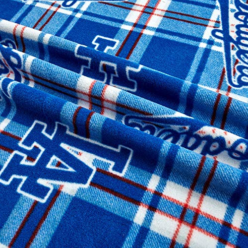 Los Angeles Dodgers Fleece Fabric by the Yard - 60" Wide, Anti-Pill