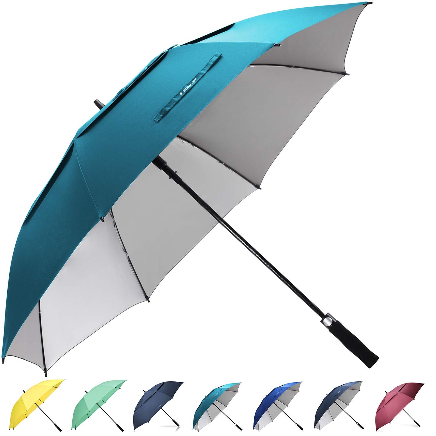 ZEKAR 54/62/68 inch Rain/Sun Windproof Large UV Protection Golf Umbrella