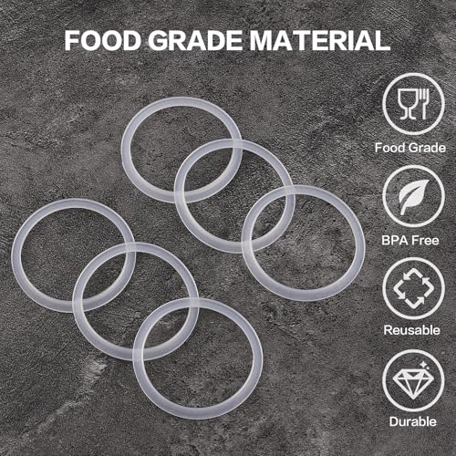 Replacement Gasket for Hydro Flask Wide Mouth Lids - 6 Pack
