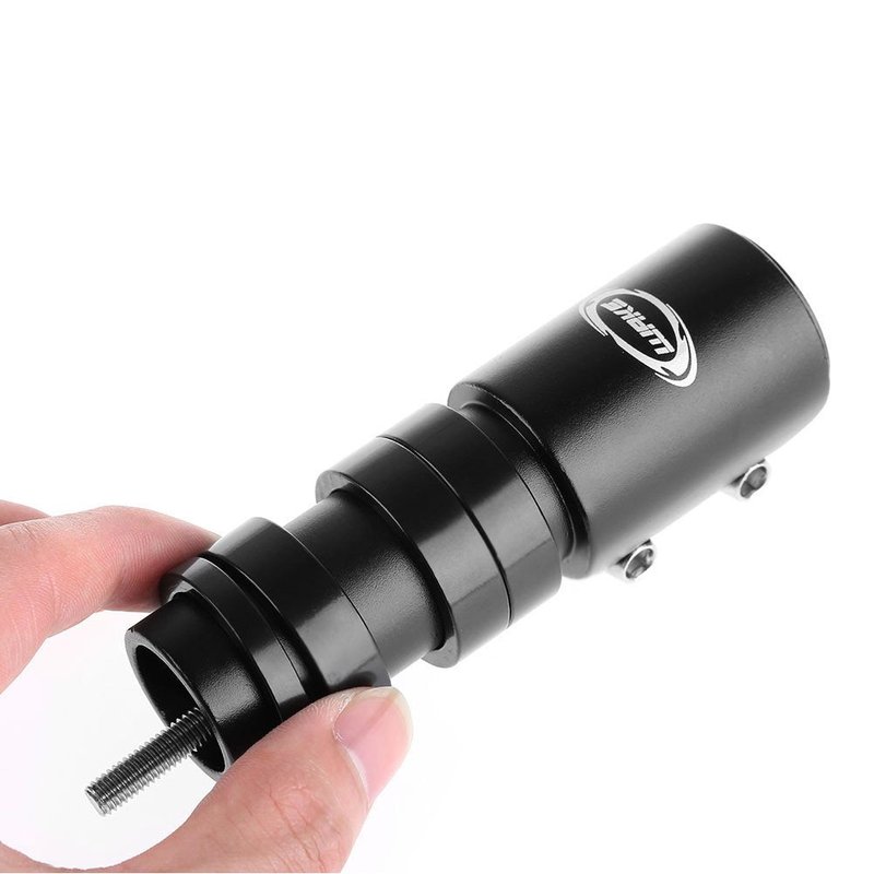 Bike Stem Riser Wake Bike Fork Stem Extender Bicycle Handlebar Raiser Head Up Adapter Suitable for Mountain Bike, Road Bike, MTB, BMX, Fixie (Aluminium Alloy, Adjustable, Black)
