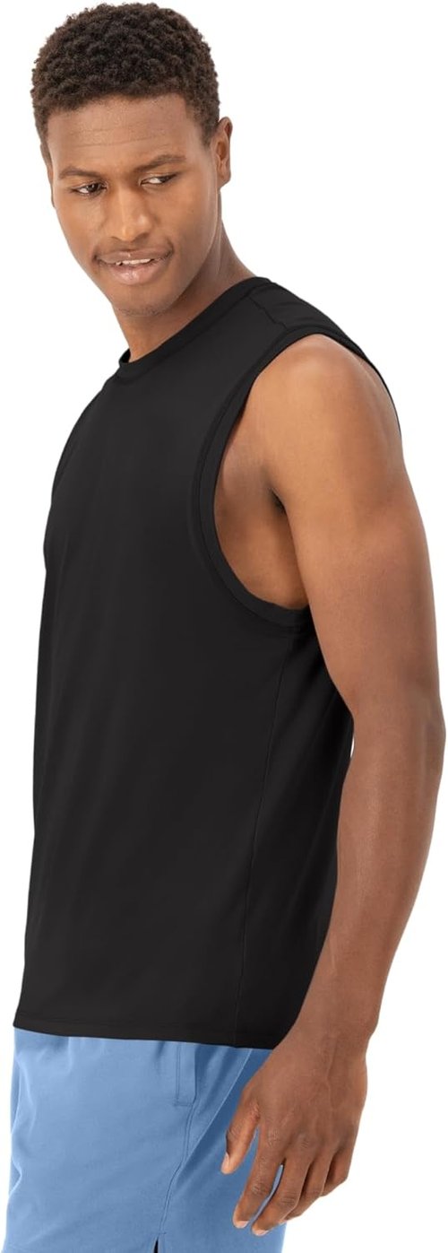 Hanes Men's Moves Tank - Performance Moisture-Wicking Top with 4-Way Stretch | Comfortable Fit
